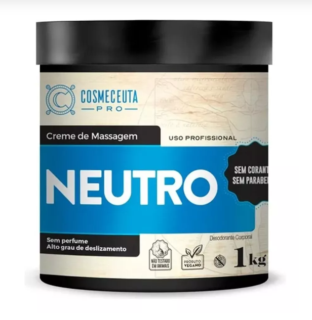 CREME MASSAGEM NEUTRO 1KG VEGANO- COSMECEUTA - Image 2
