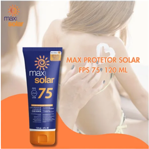 PROTETOR SOLAR MAX CORPO E ROSTO FPS 75 CHA VERDE- 120ML