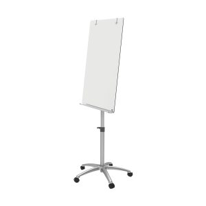 Quadro flipchart de vidro para escrita, branco, magnético 70×100