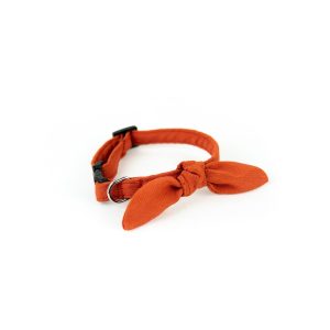 Coleira Gato Vermelho Terracota