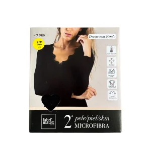 Camisola Interior 2ª Pele – Decote com Renda