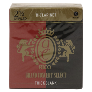 Palheta Clarinete Sí bemol D’Addario Grand Concert Select Thick Blank