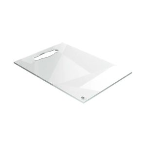 Quadro de mão de vidro para escrita, transparente, A4